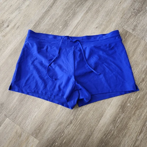 NWT Kona Sol Blue High Coverage Swim Shorts Size Large - Picture 1 of 8